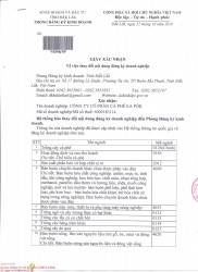 Thông báo thay đổi giấy chứng nhận đăng ký doanh...