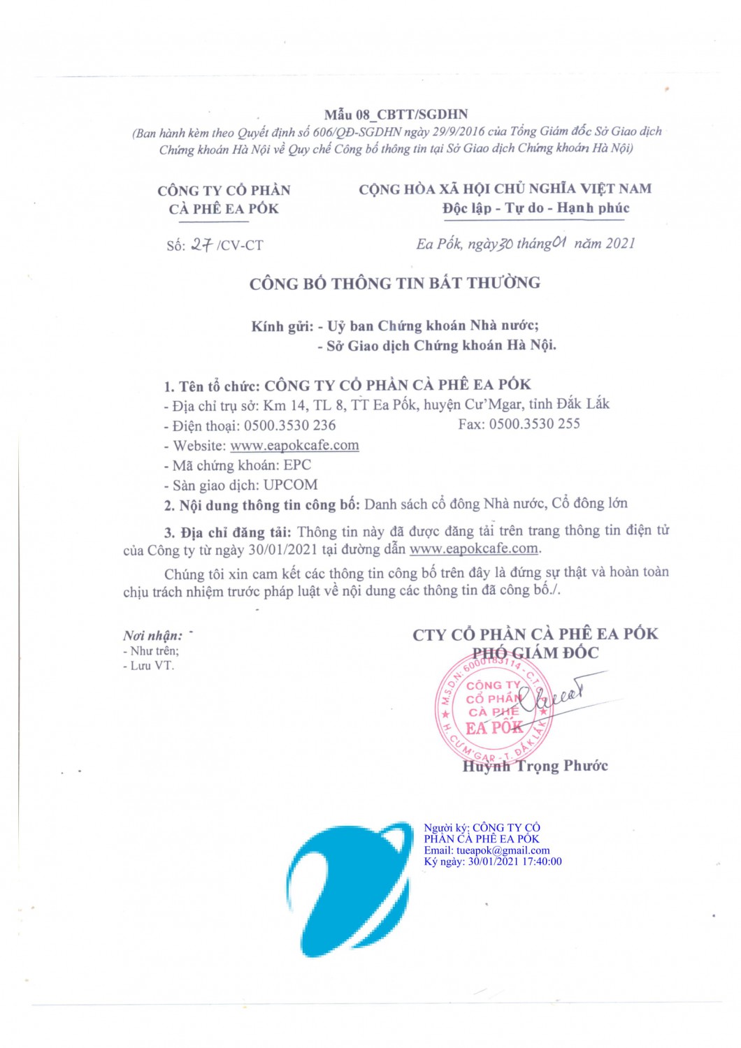 CV CBTT DANH SACH CO DONG NHA NUOC CO DONG LON 1